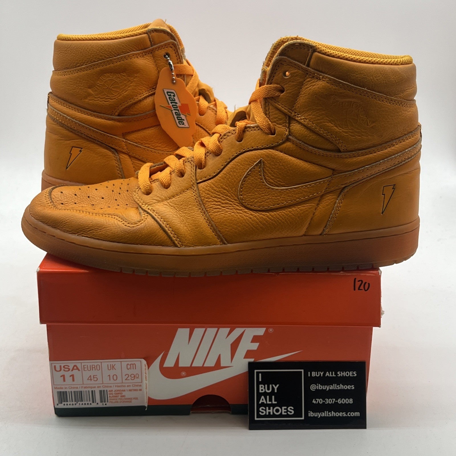 Size 11 - Air Jordan 1 Retro OG G8RD High Orange Peel (AJ5997-880)