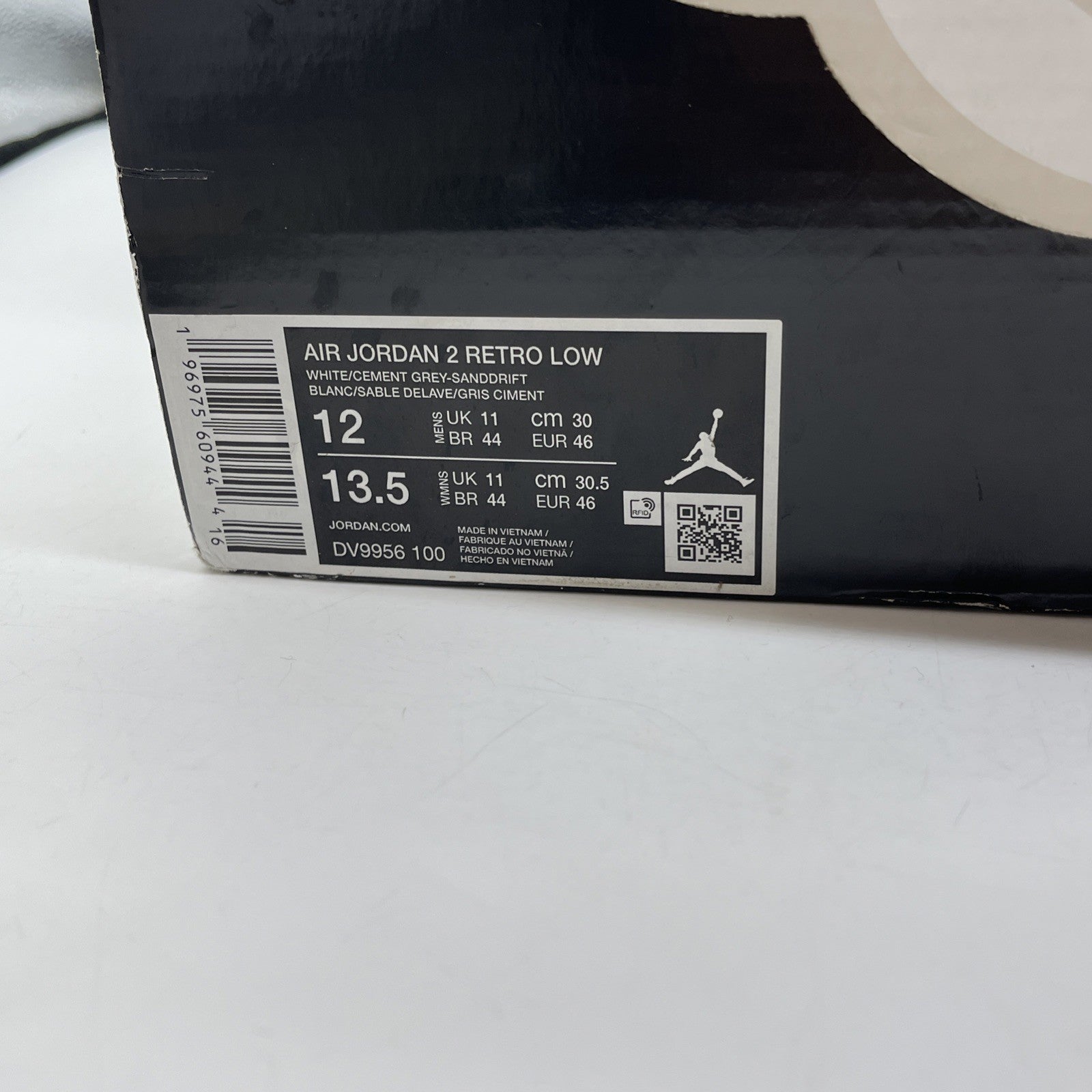 Size 12 - Air Jordan 2 Retro Low Python Grey Brown Suede Leather (DV9956-100)