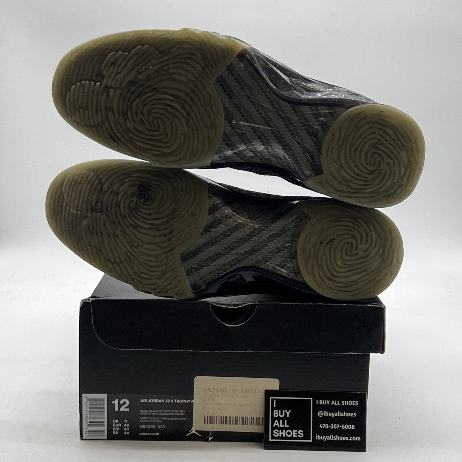 Size 12 - Trophy Room x Air Jordan 23 Retro Black (853336-023)