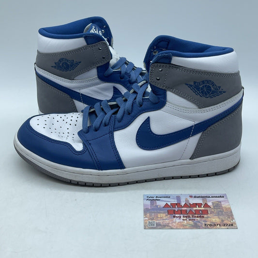 Size 8 - Jordan 1 Retro OG High True Blue Grey White Blue Suede (DZ5485-410)