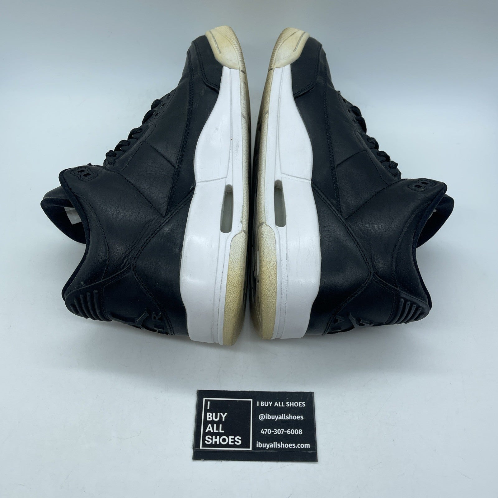 Size 10.5 - Air Jordan 3 Retro Cyber Monday Black Leather (136064-020)