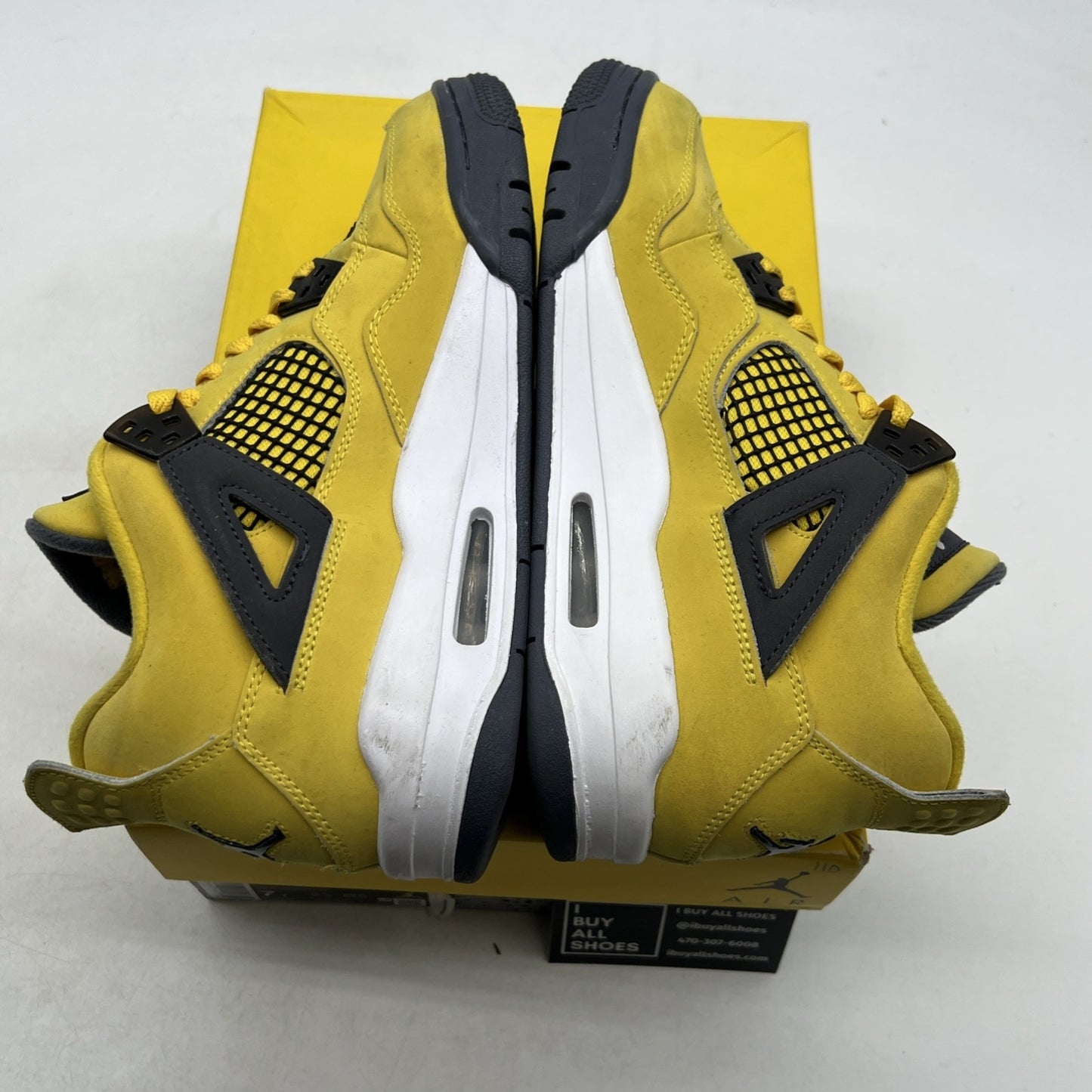 Size 7Y - Air Jordan 4 Retro GS Tour Yellow (408452-700)