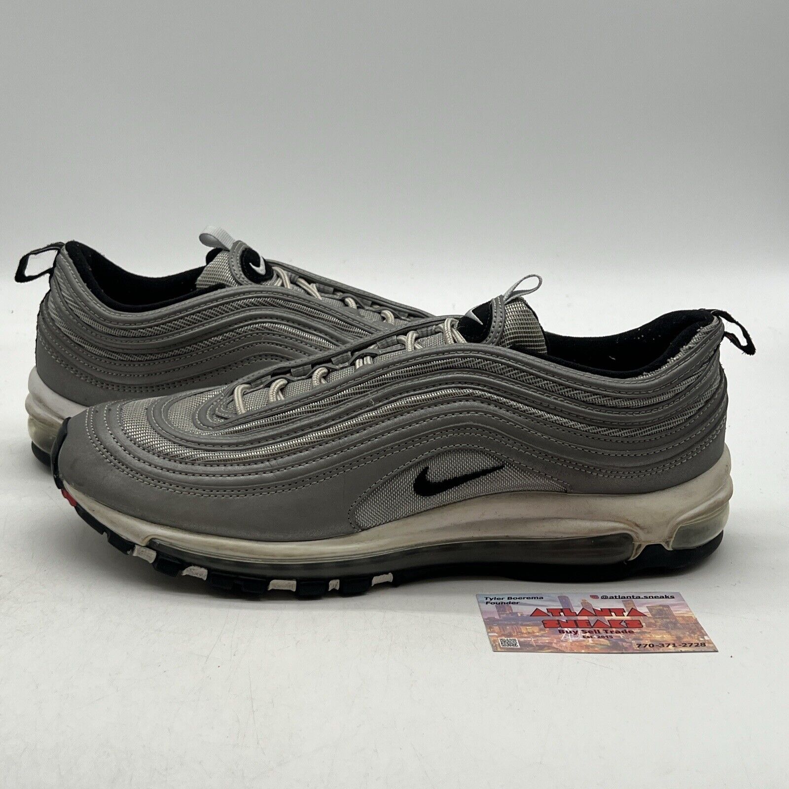 Size 12 - Nike Air Max 97 Reflect Silver Black White (312834-007)