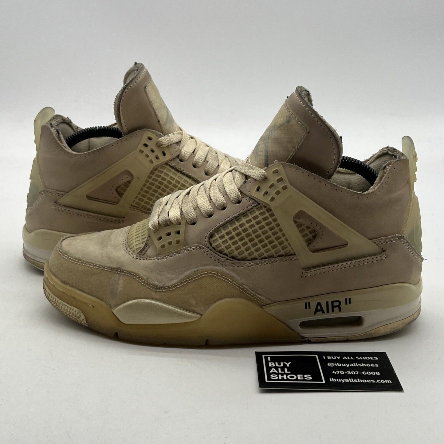 Size 10 - Air Jordan 4 SP x Off-White Mid Sail W (CV9388-100)