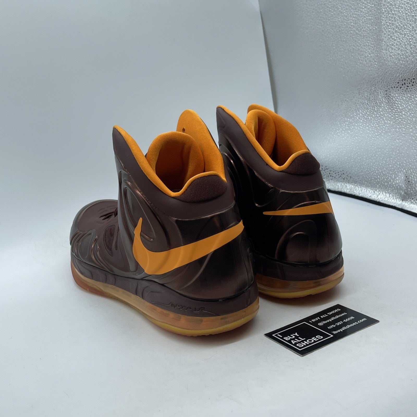 Size 13 - Nike Air Max Hyperposite Brown Orange Leather (524862-200)