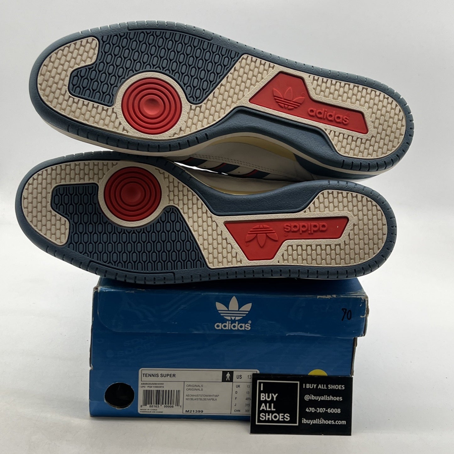Size 13 - Adidas Tennis Super Ivan Lendl Supreme gebraucht (M21399)