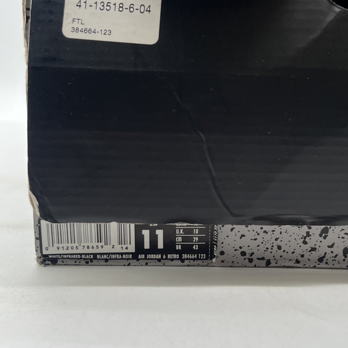 Size 11 - Air Jordan 6 Retro 2014 White Infrared (384664-123)
