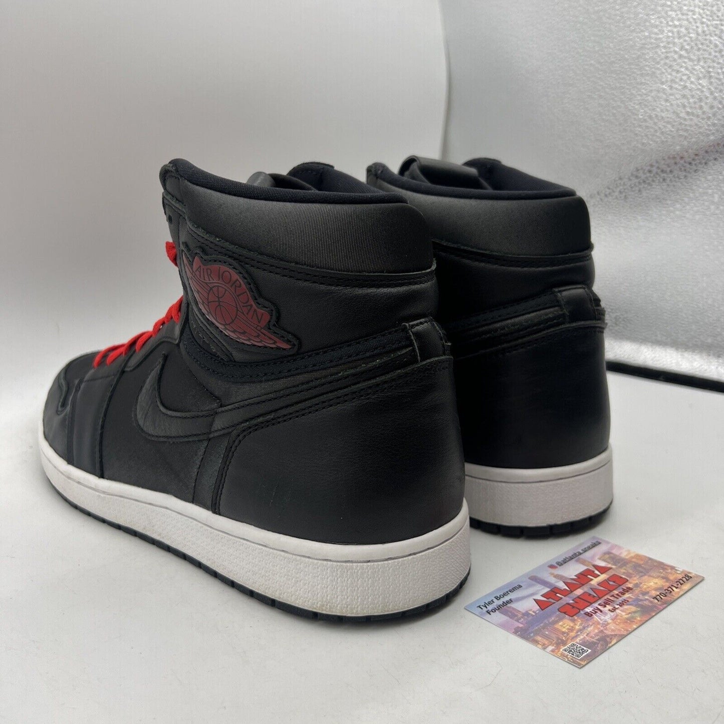 Size 14 - Air Jordan 1 Retro OG High Black Gym Red White Black (555088-060)