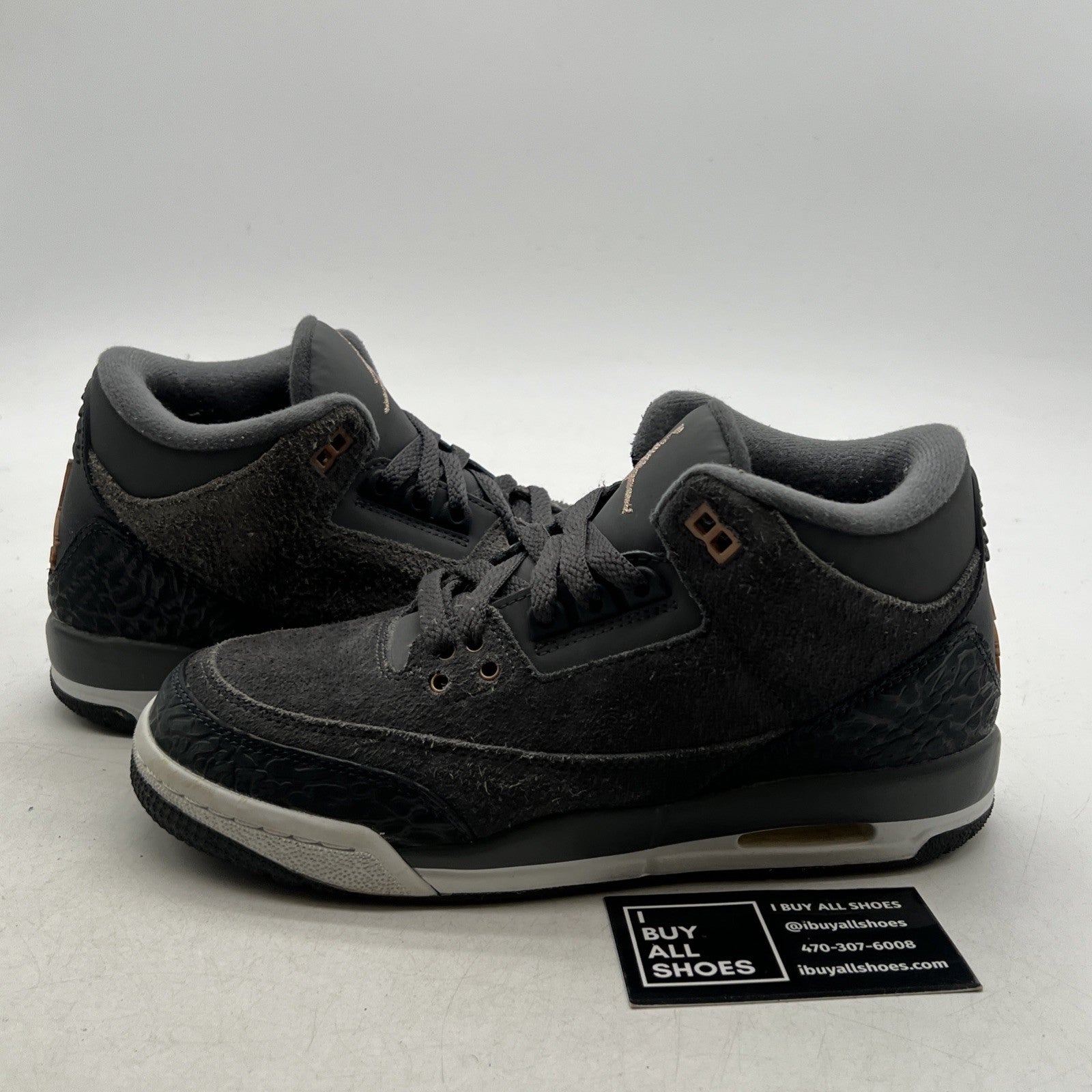 Size 5.5Y - Air Jordan 3 Retro Mid Anthracite (441140-035)