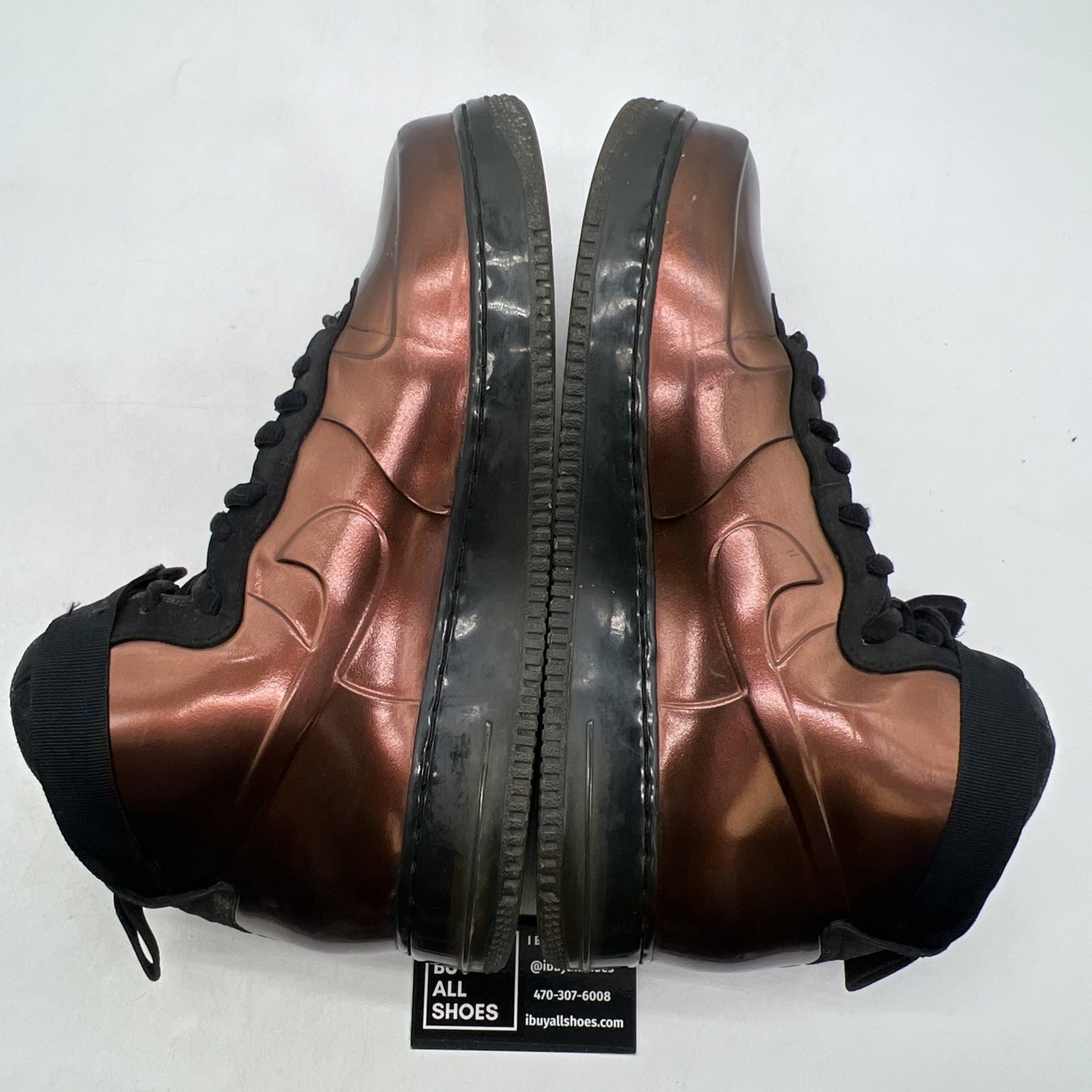 Size 10.5 - Nike Air Force 1 Foamposite Bhm Qs Black History Month (586582-800)