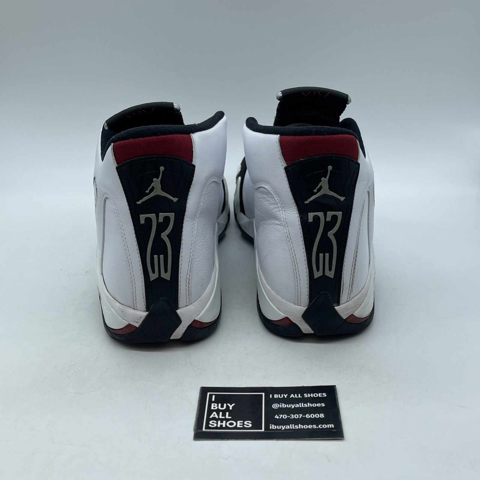Size 11.5 - Air Jordan 14 Retro 2014 Black Toe (487471-102)