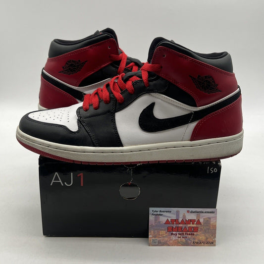 Size 10 - Air Jordan 1 Retro Old Love Black Whit Red Leather (136085-102)