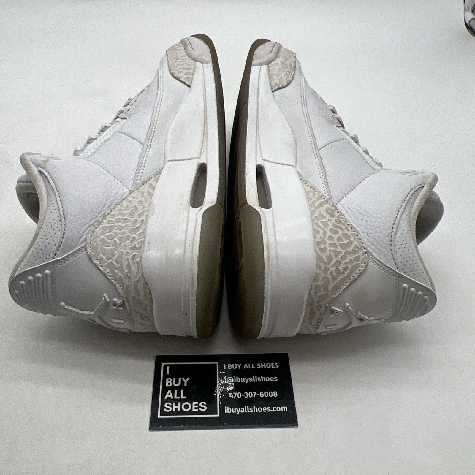 Size 9 - Air Jordan 3 Retro Triple White (136064-111)