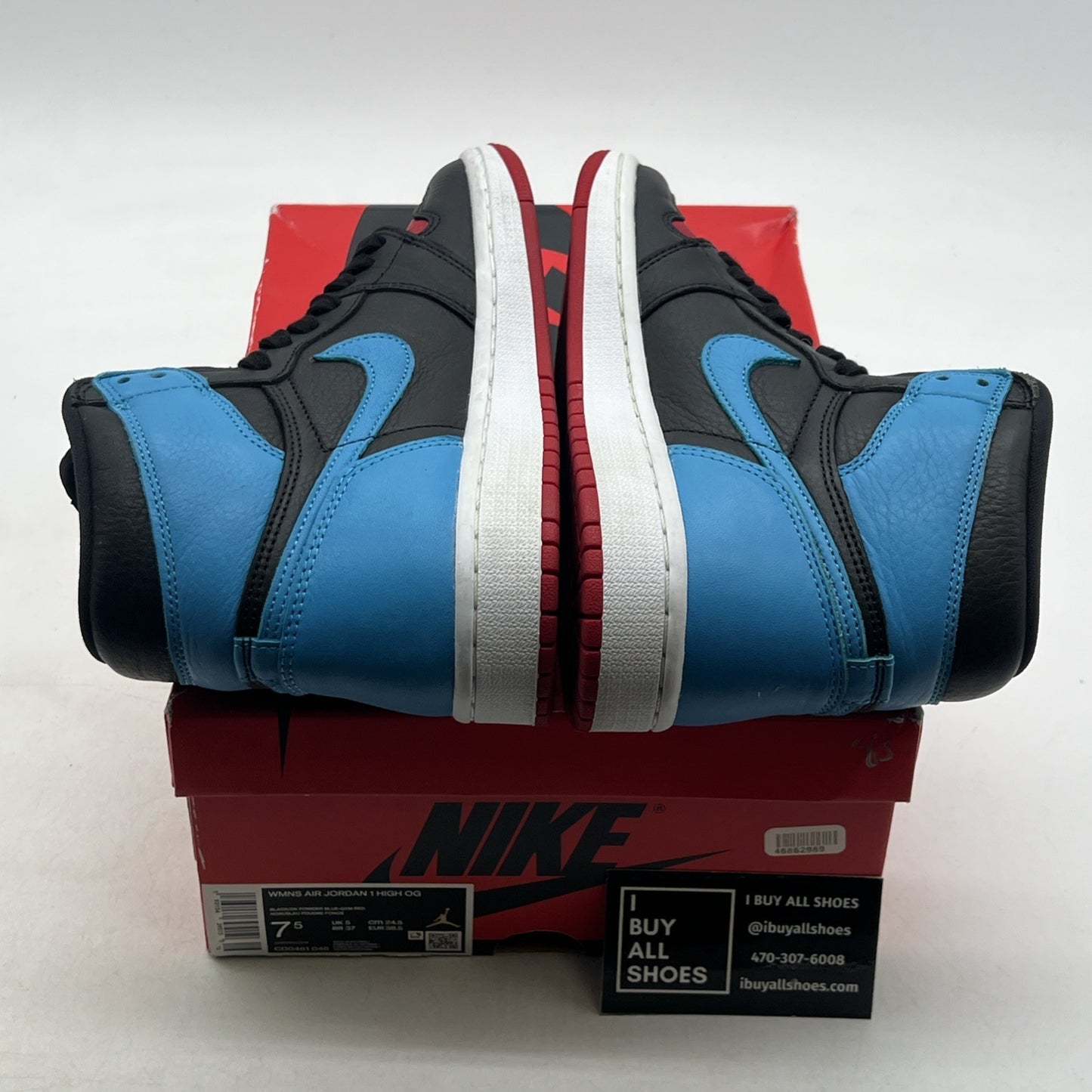 Size 7.5 - Air Jordan 1 High OG UNC To Chicago 2020 (CD0461-046)