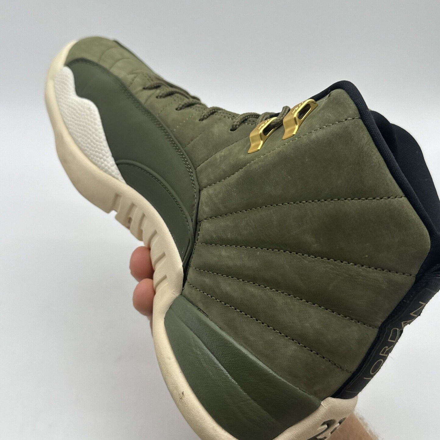 Size 13 - Jordan 12 Retro CP3 Class of 2003 2018 Green Gold Rare Size Cream