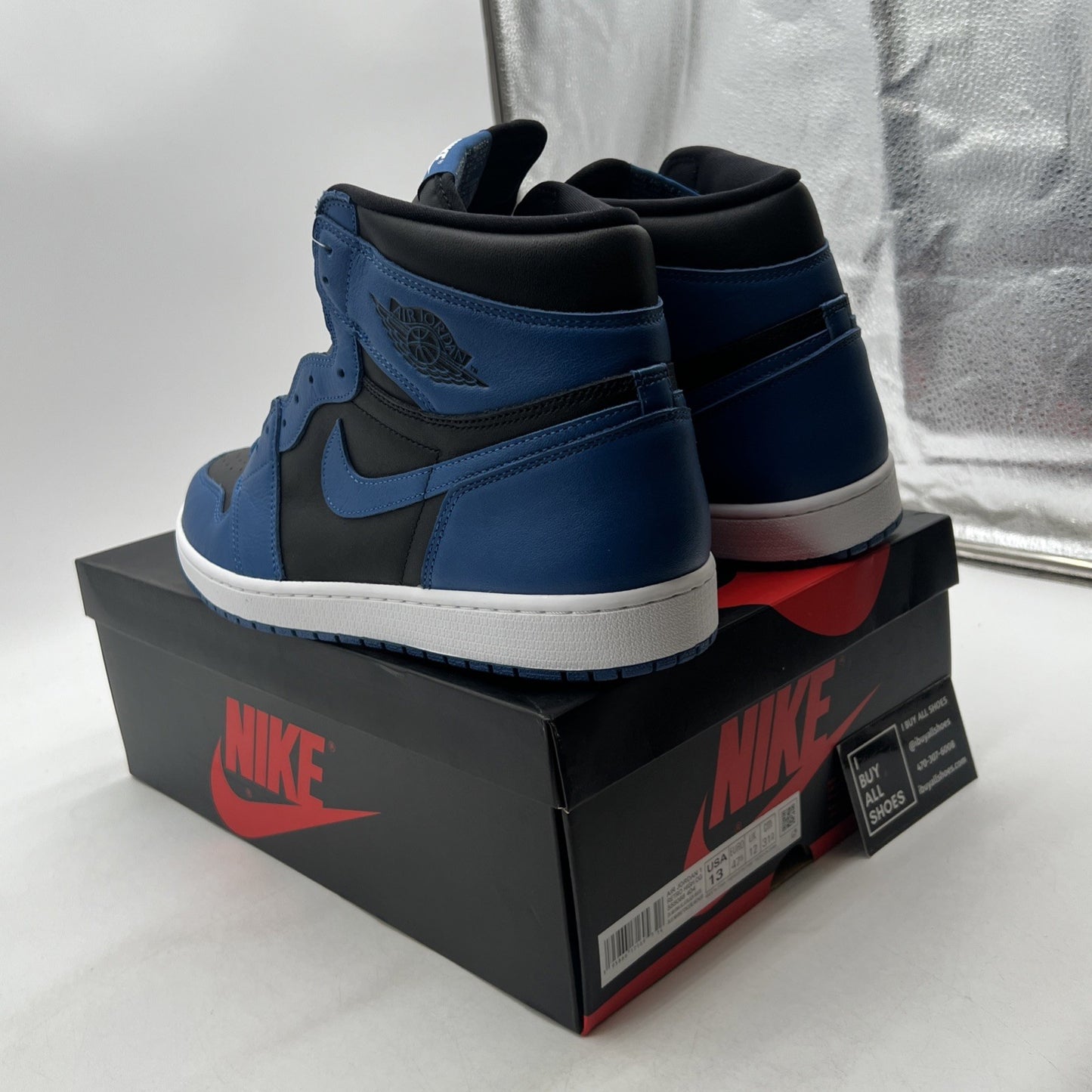 Size 13 - Air Jordan 1 Retro OG High Dark Marina Blue (555088-404)