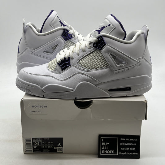 Size 10.5 - Air Jordan 4 Retro Mid Purple Metallic (CT8427-115)