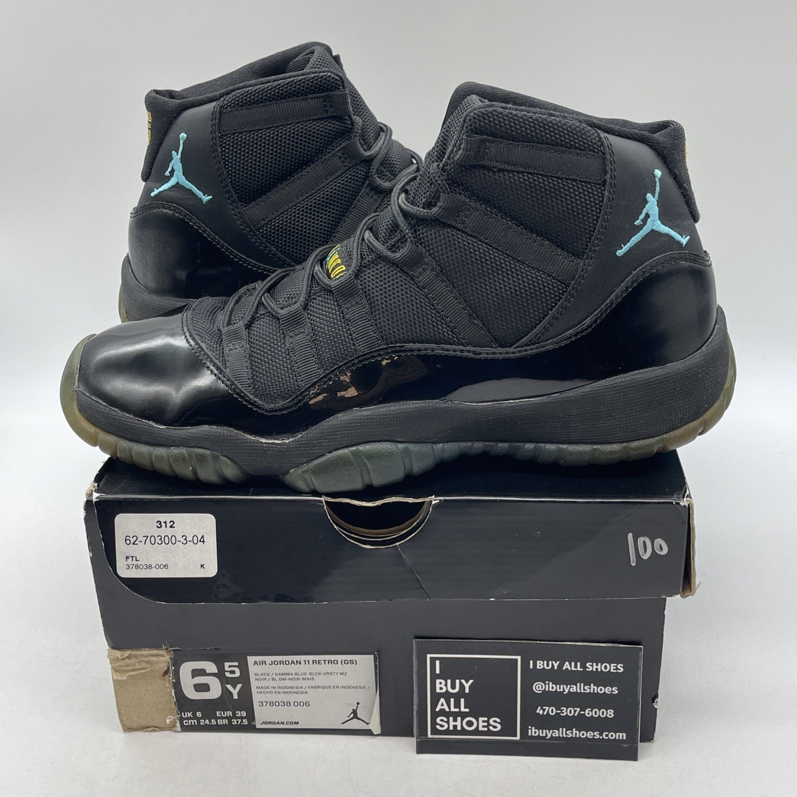 Size 6.5 - Air Jordan 11 Retro High Gamma Blue (378038-006)