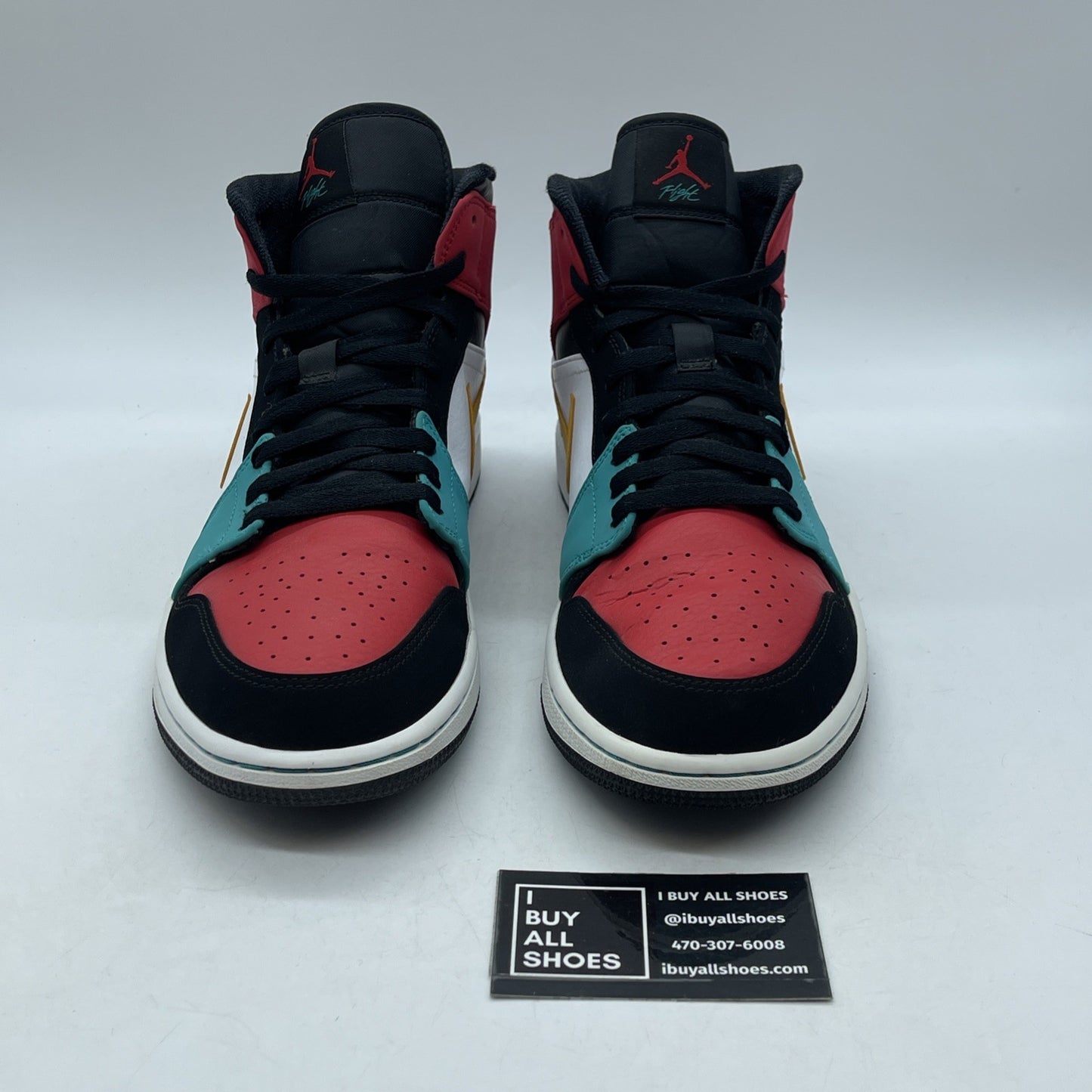 Size 11 - Air Jordan 1 Mid Multi-Color Suede Leather (554724-125)