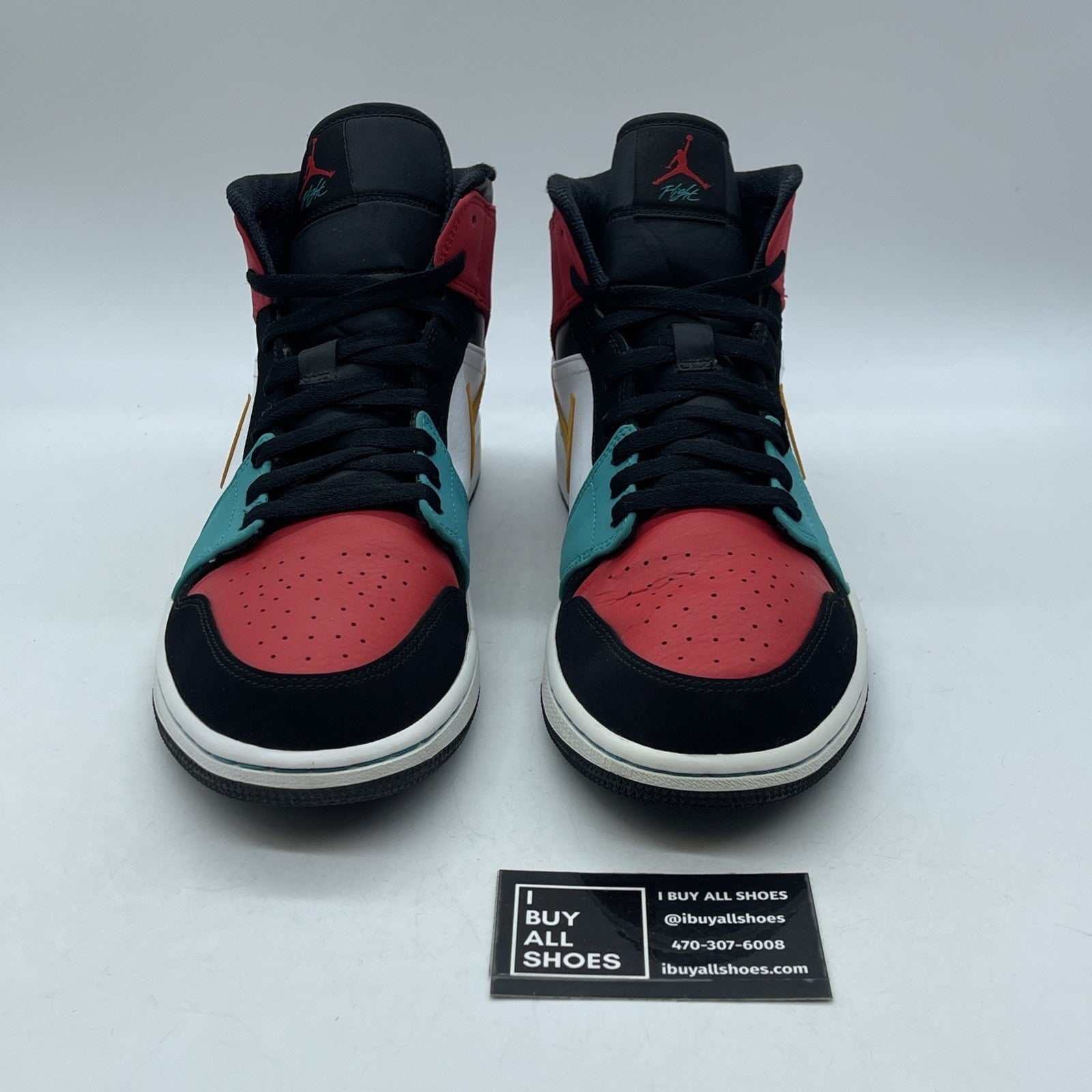 Size 11 - Air Jordan 1 Mid Multi-Color Suede Leather (554724-125)