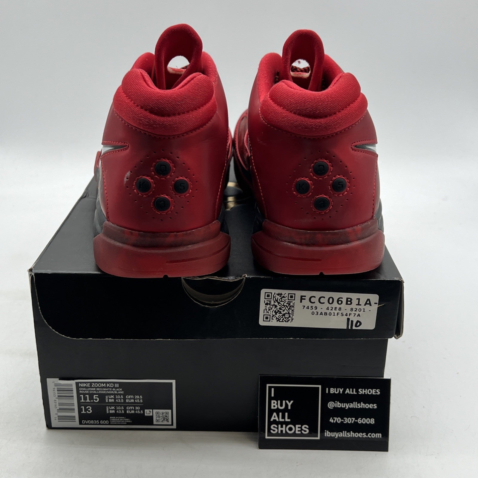 Size 11.5 - Nike KD 3 Red (DV0835-600)