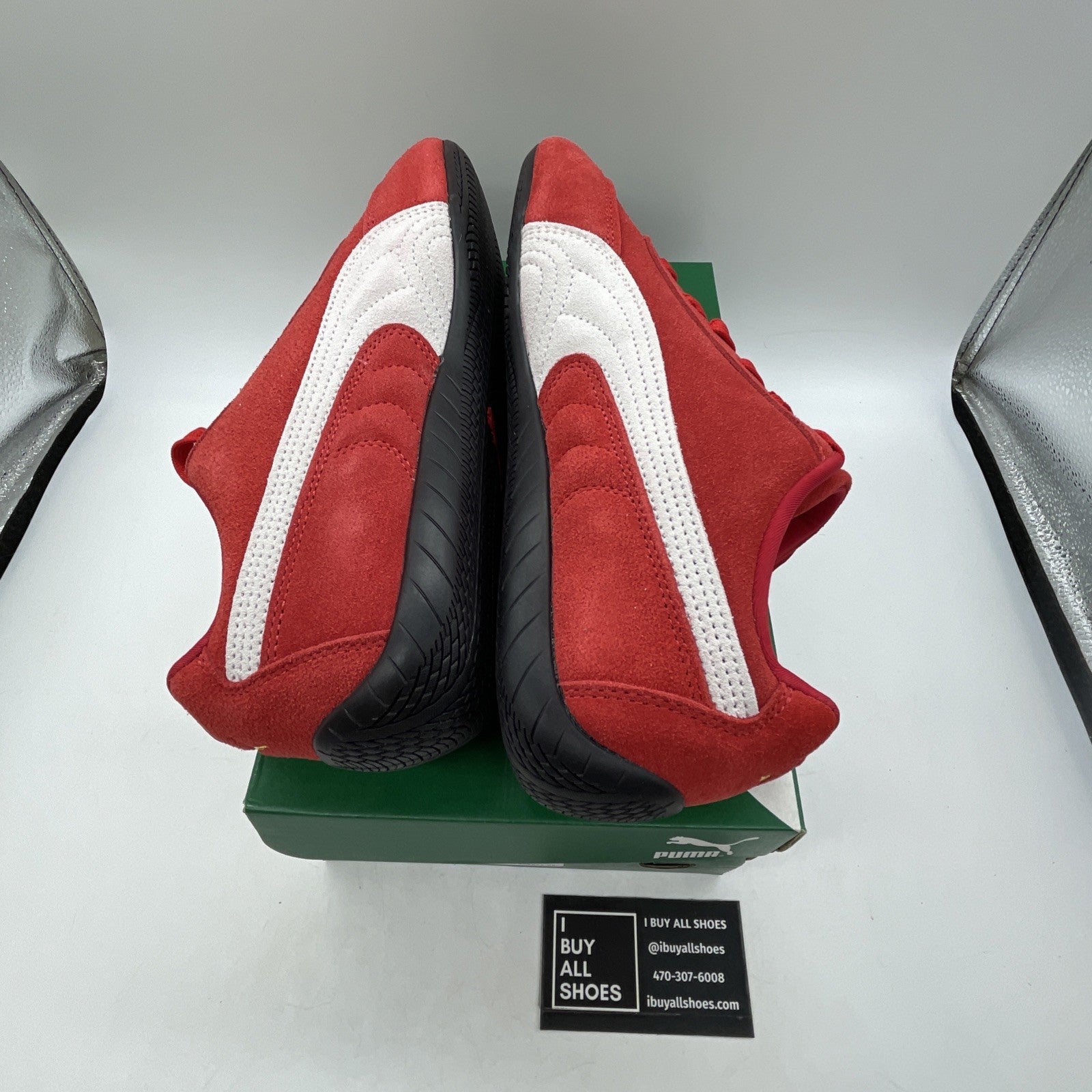 Size 8 - PUMA Speedcat OG Red White Black Suede (398846-02)
