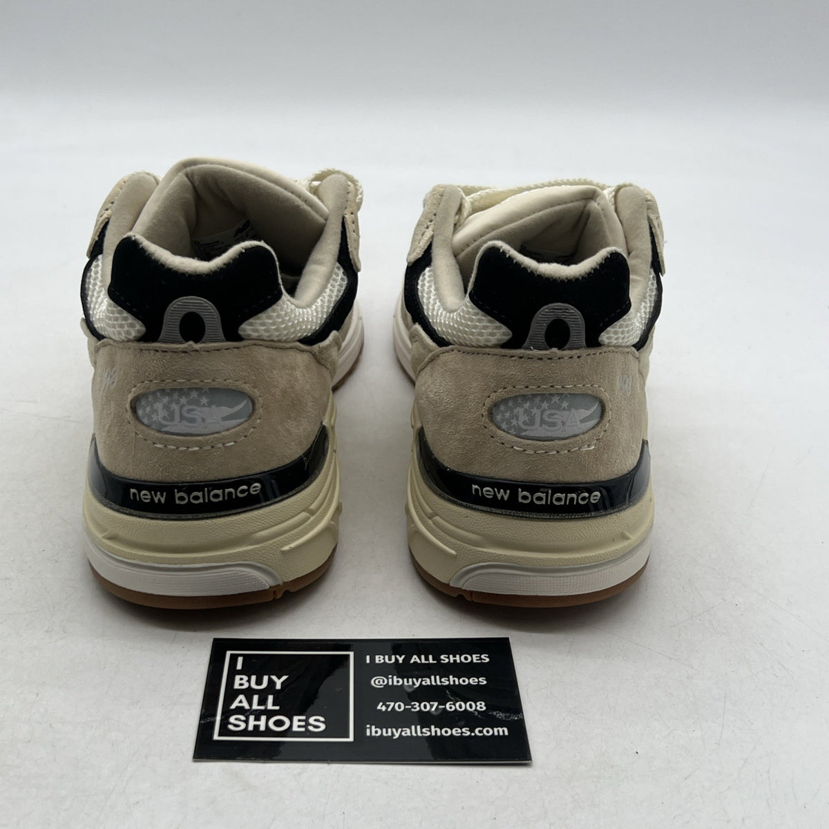 Size 10 - Teddy Santis x New Balance 993 Made in USA Sea Salt Black (U993WS)