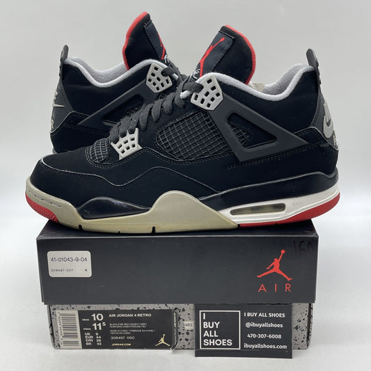 Size 10 - Air Jordan 4 Retro OG Mid Bred 2019 (308497-060)