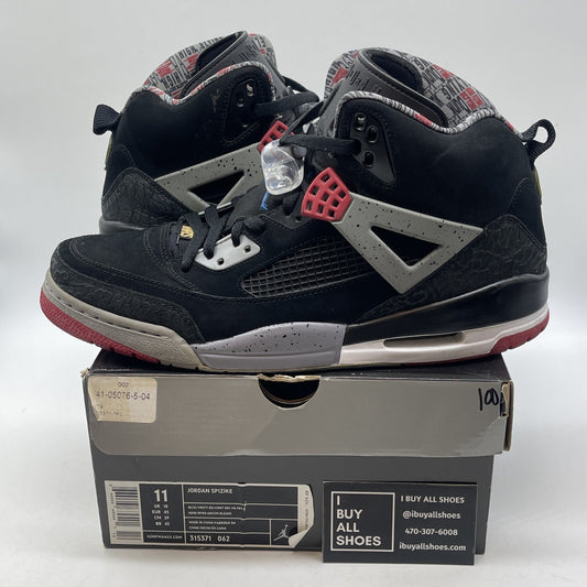 Size 11 - Jordan Spizike Varsity Red Grey Black Suede (315371-062)