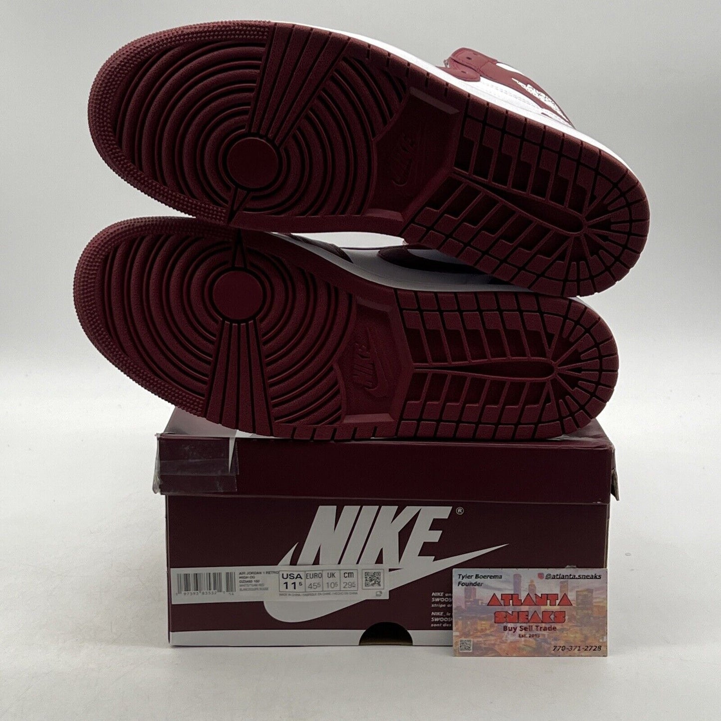 Size 11.5 - Air Jordan 1 Retro OG High Artisanal Red (DZ5485-160)
