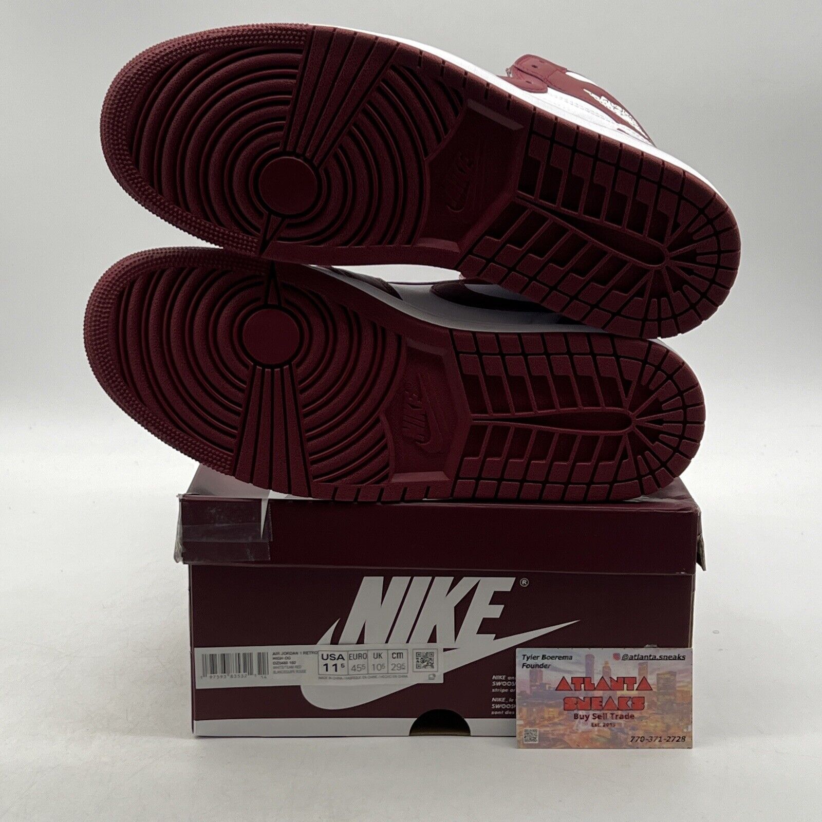 Size 11.5 - Air Jordan 1 Retro OG High Artisanal Red (DZ5485-160)