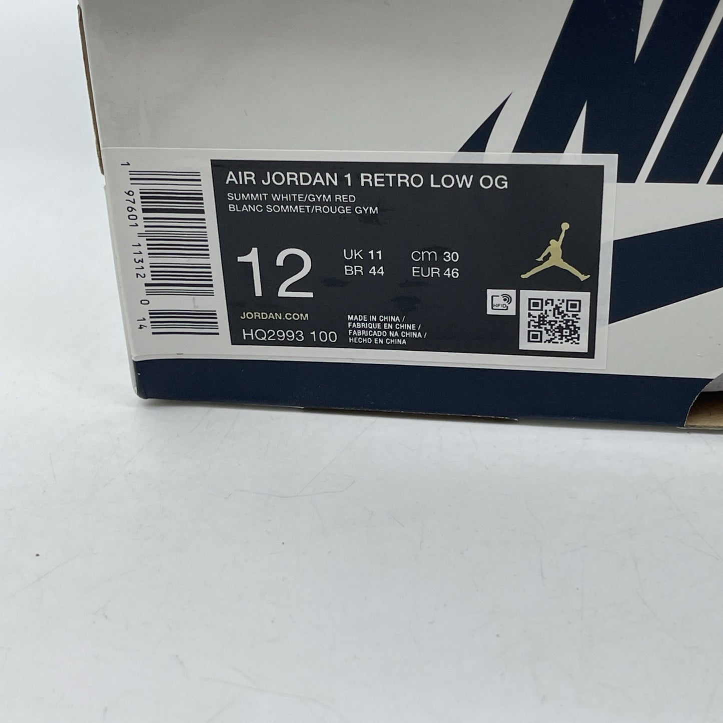 Size 12 - Air Jordan 1 Retro OG Low Howard University (HQ2993-100)