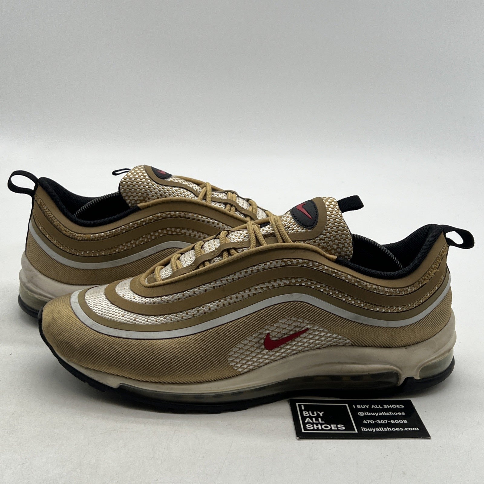Size 11.5 - Nike Air Max 97 Ultra 17 Metallic Gold (918356-700)