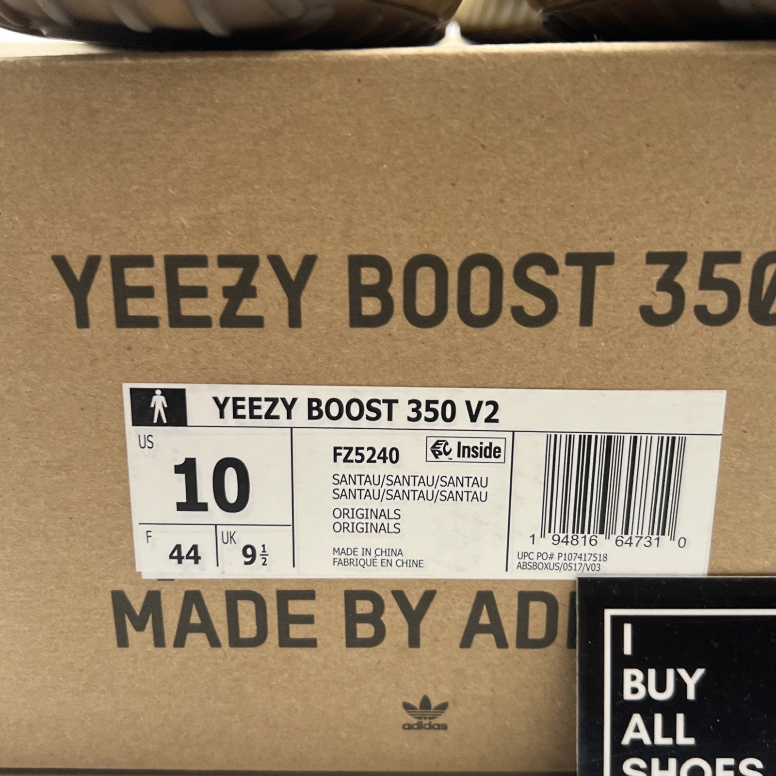 Size 10 - Yeezy Boost 350 V2 Sand Taupe (FZ5240)