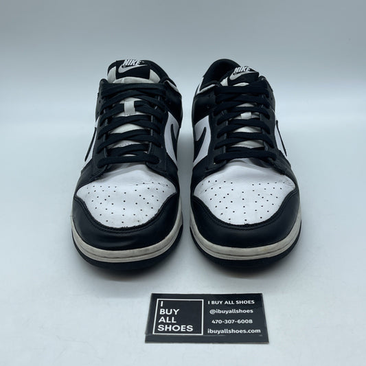 Size 10.5 - Nike Dunk Low Black White Leather (DD1391-100)