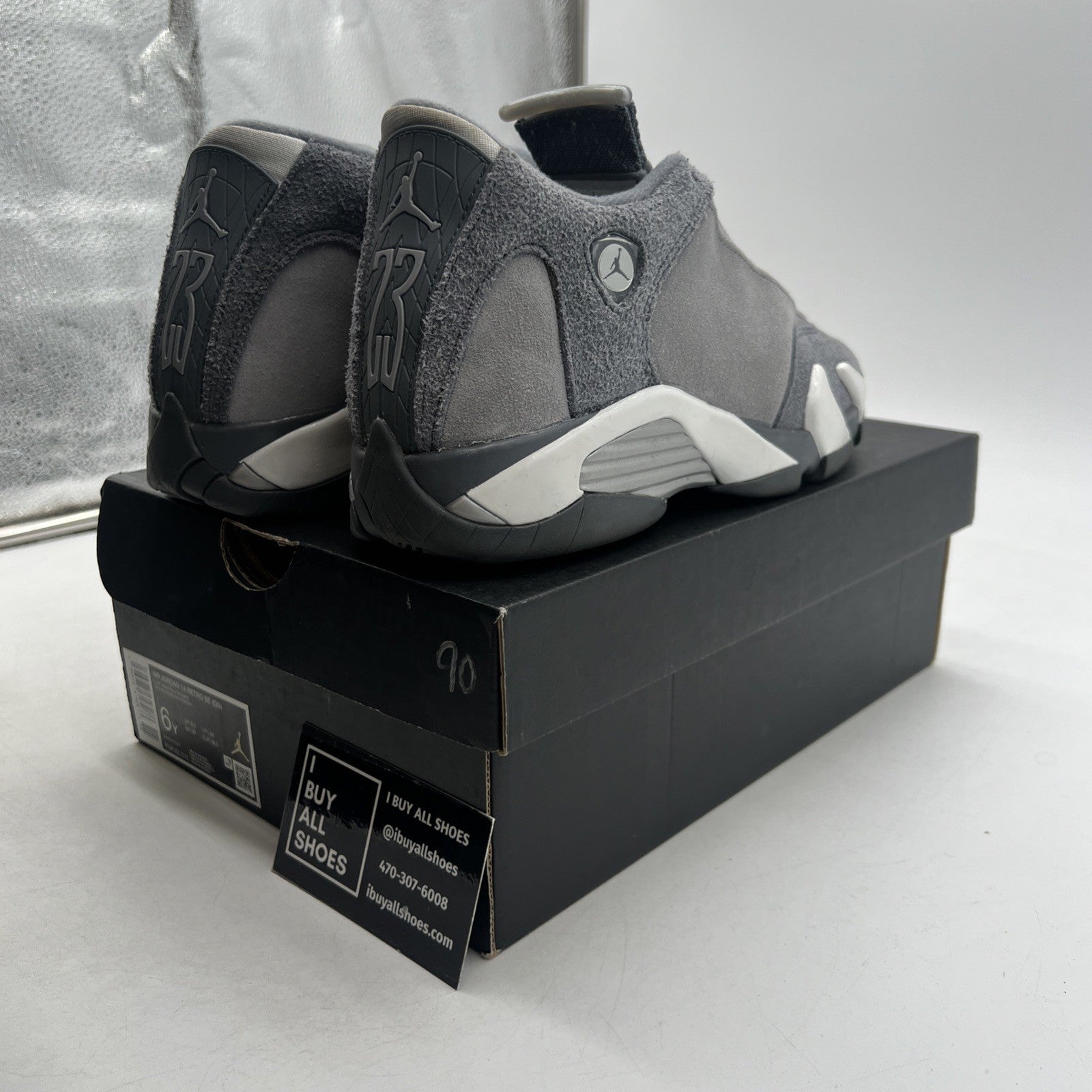 Size 6Y - Air Jordan 14 Retro Flint Grey (FQ8165-012)