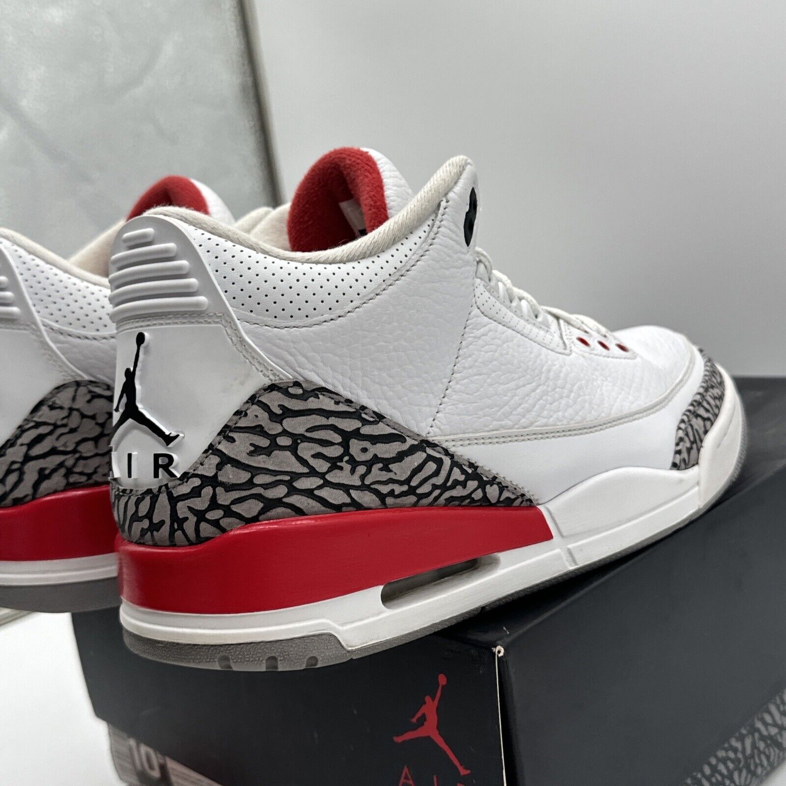 Size 10.5 - Jordan 3 Retro Hall of Fame 2018 Katrina43: Elephant White Tumbled