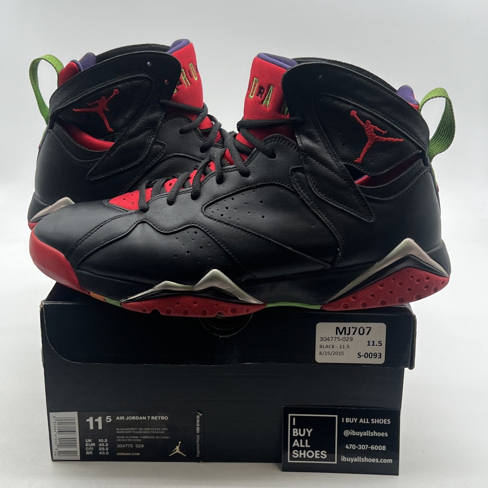 Size 11.5 - Air Jordan 7 Retro Marvin the Martian (304775-029)