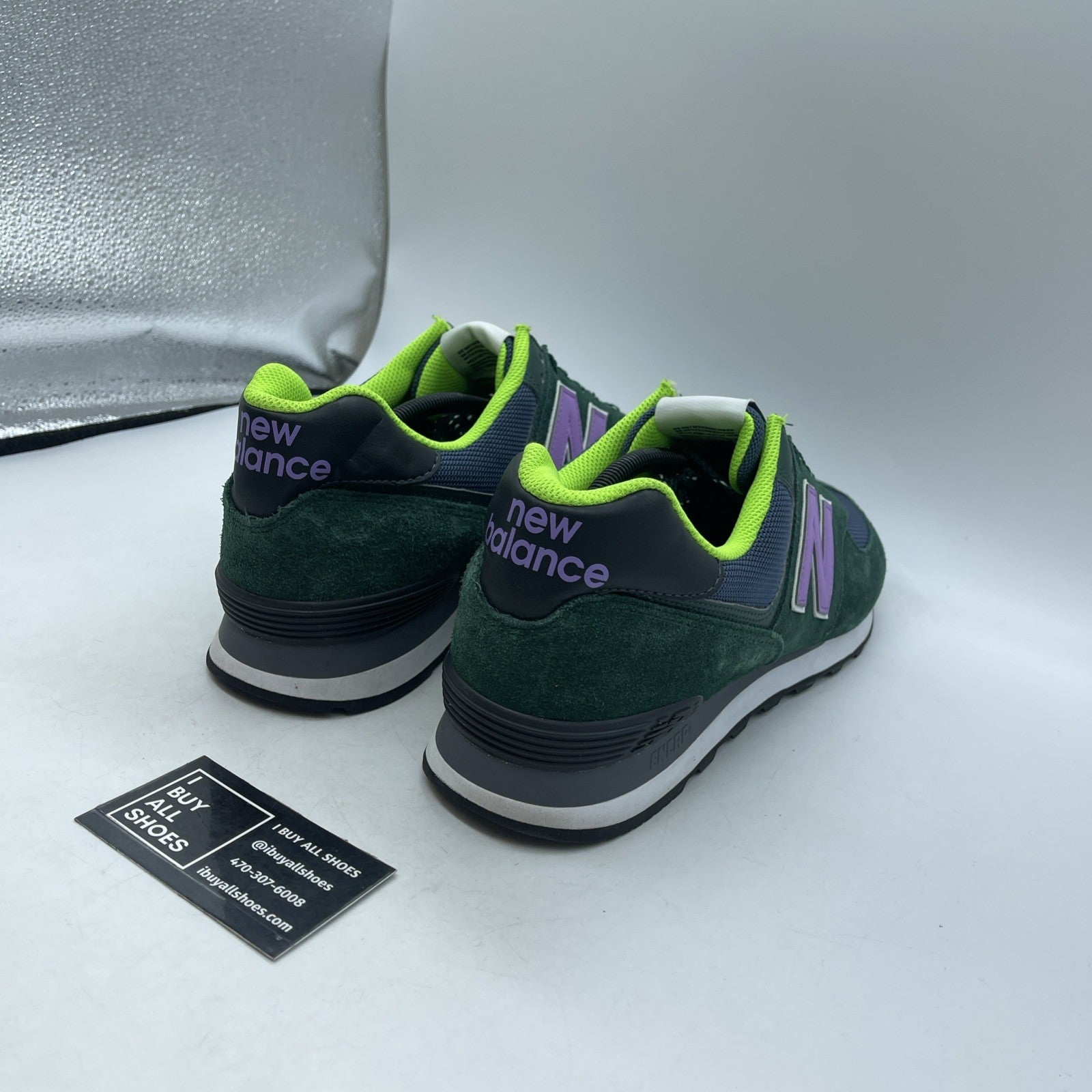 Size 16 - New Balance 574 Green Purple (U574WH2)