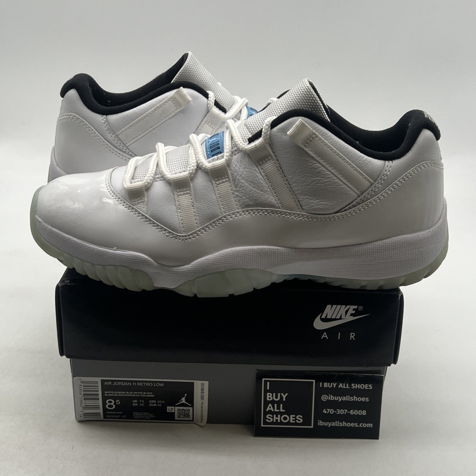 Size 8.5 - Air Jordan 11 Retro Low Legend Blue (AV2187-117)
