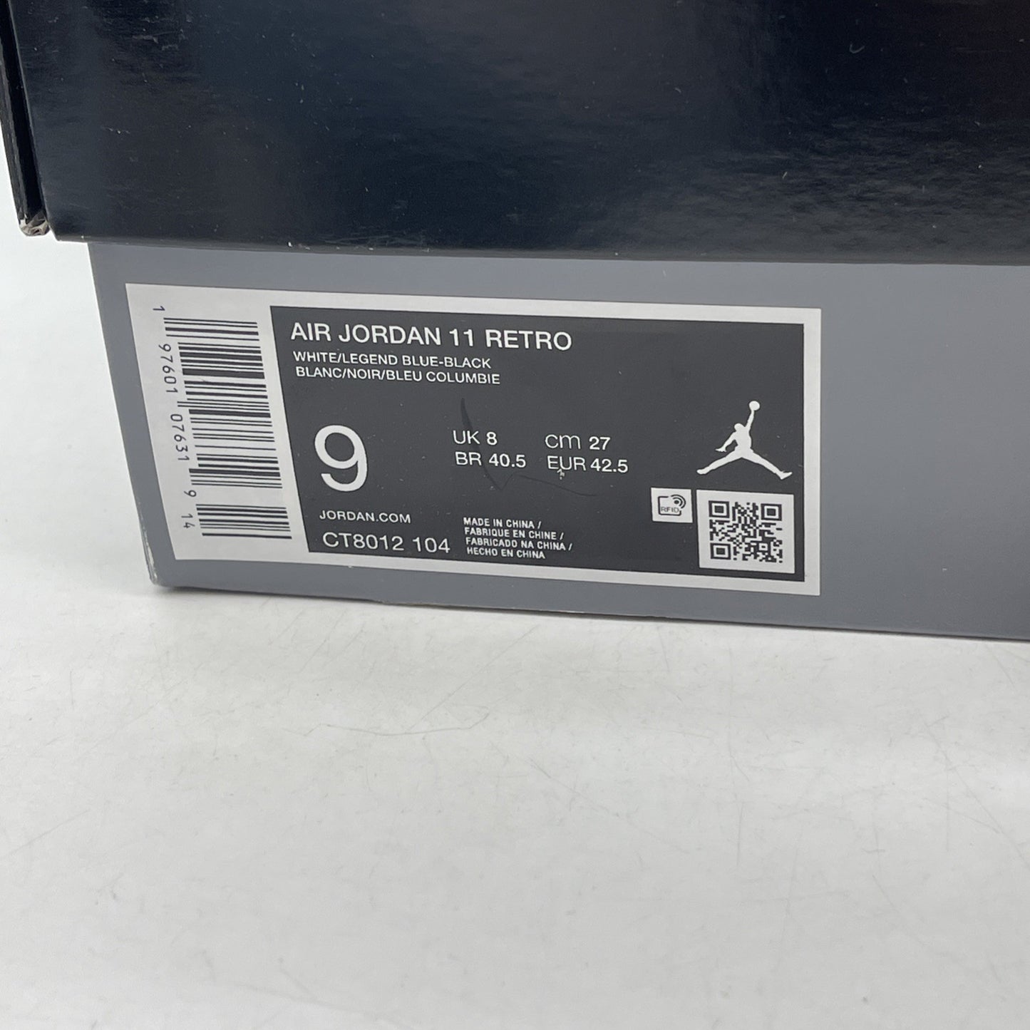 Size 9 - Air Jordan 11 Retro 2024 Legend Blue / Columbia (CT8012-104)