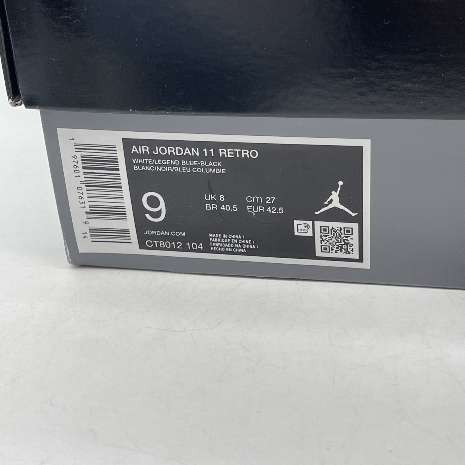 Size 9 - Air Jordan 11 Retro 2024 Legend Blue / Columbia (CT8012-104)