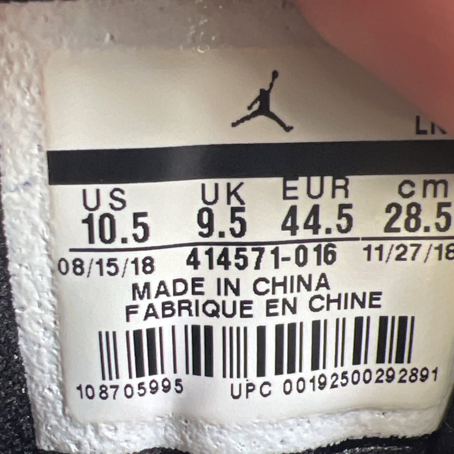 Size 10.5 - Air Jordan 13 Retro Atmosphere Grey (414571-016)