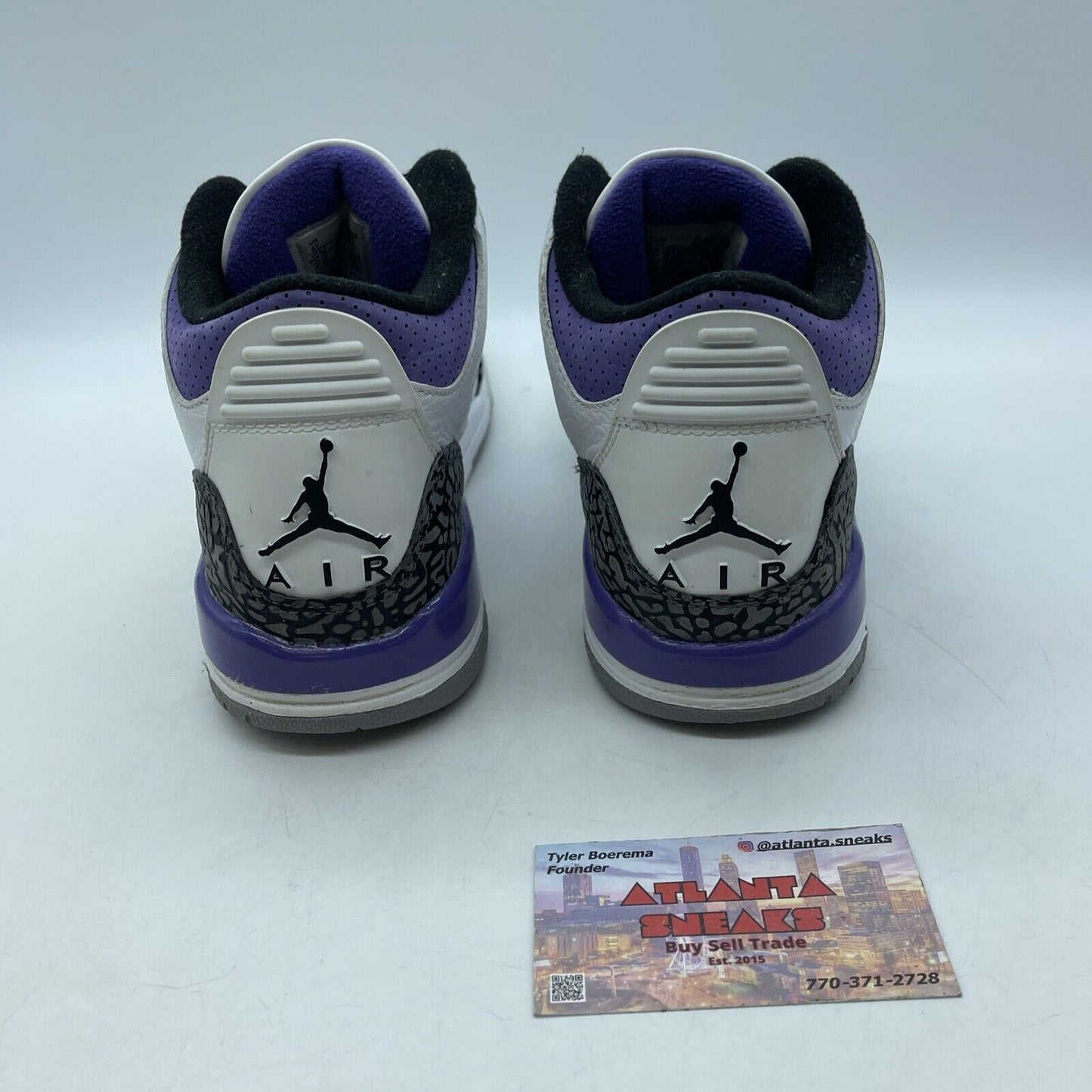 Size 6 (GS) - Jordan 3 Retro Mid Dark Iris White Grey Purple Black (DM0967-105)