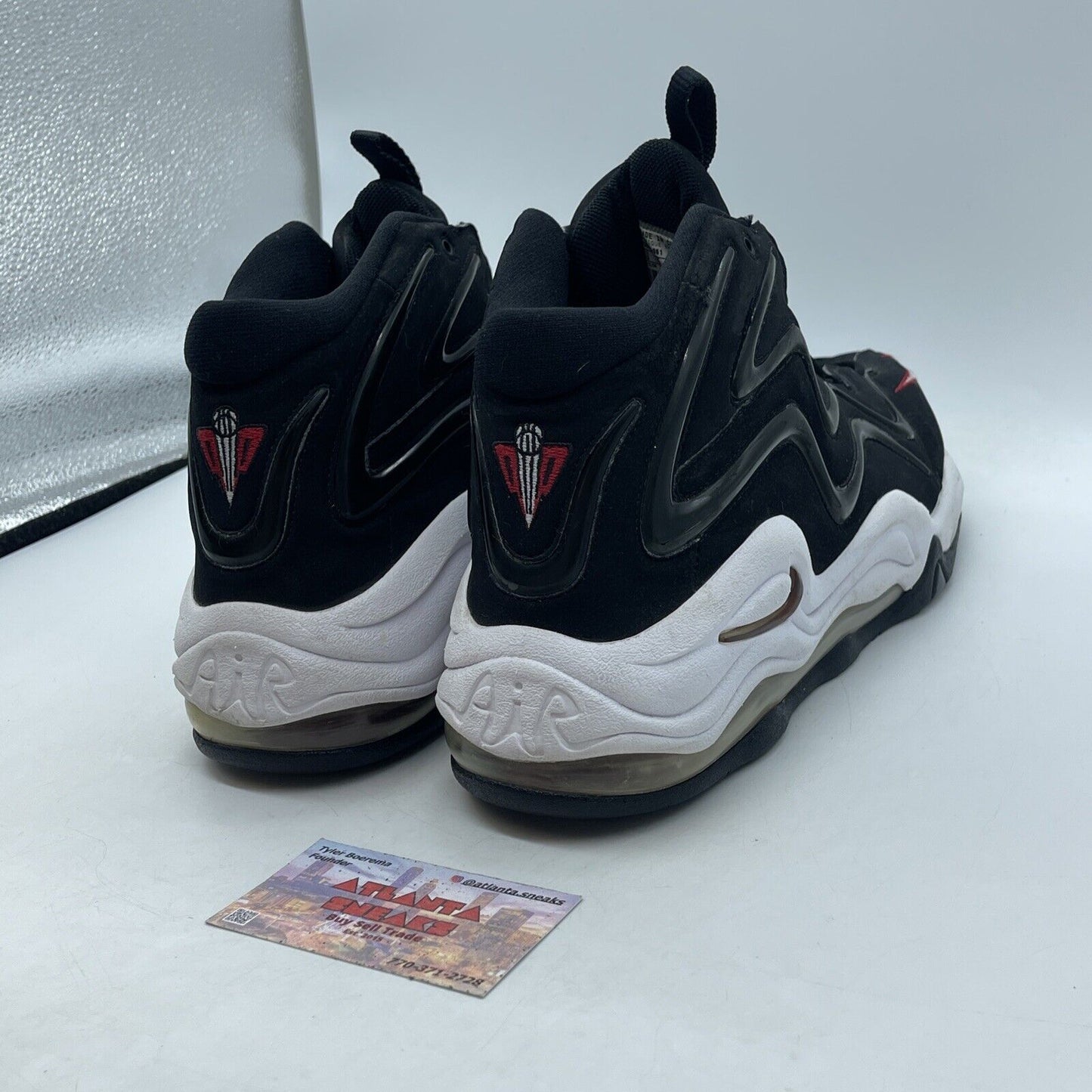 Size 13 - Nike Air Pippen 2008 Black Varsity Red White Suede Leather (325001-061