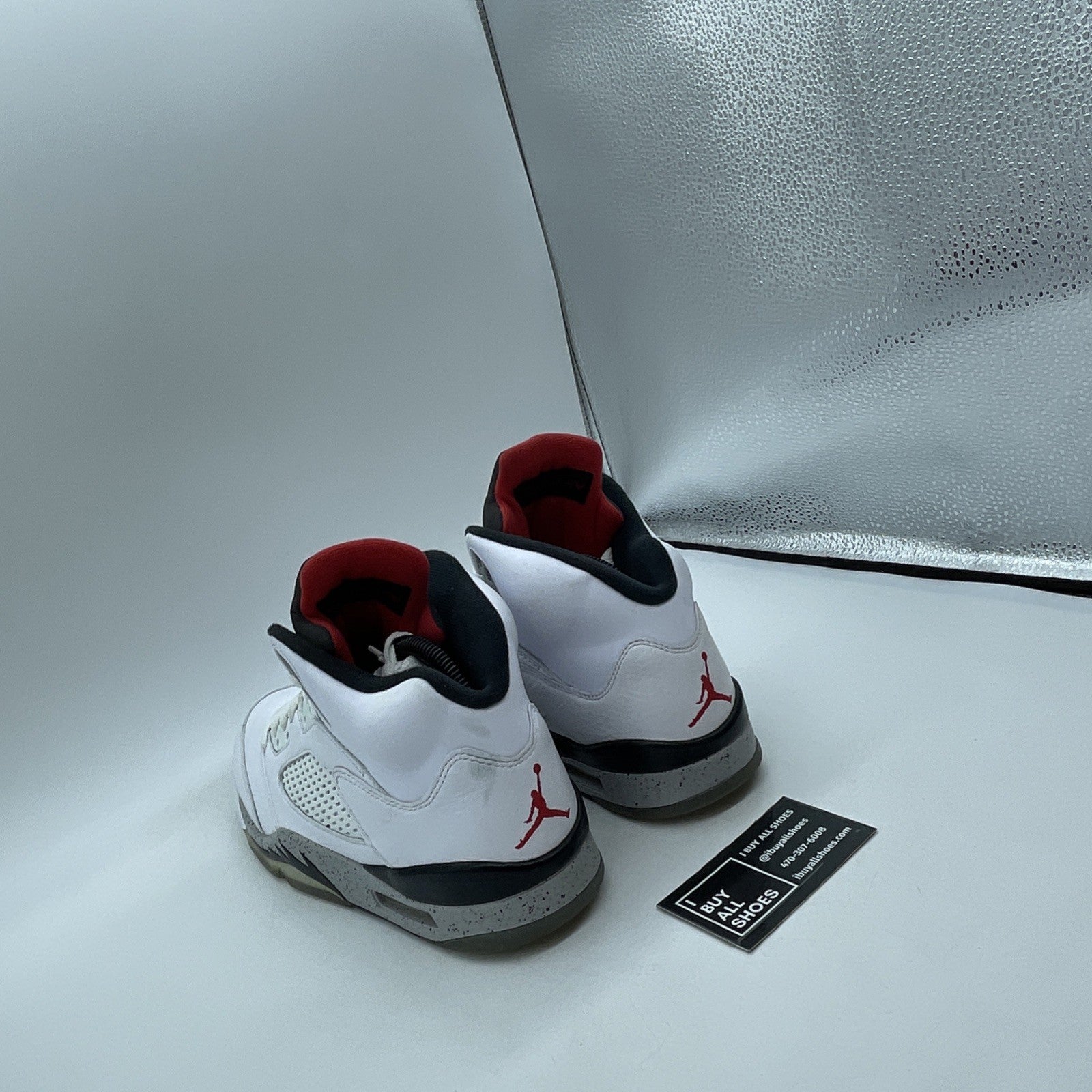 Size 8 - Air Jordan 5 Retro White Cement (136027-104)