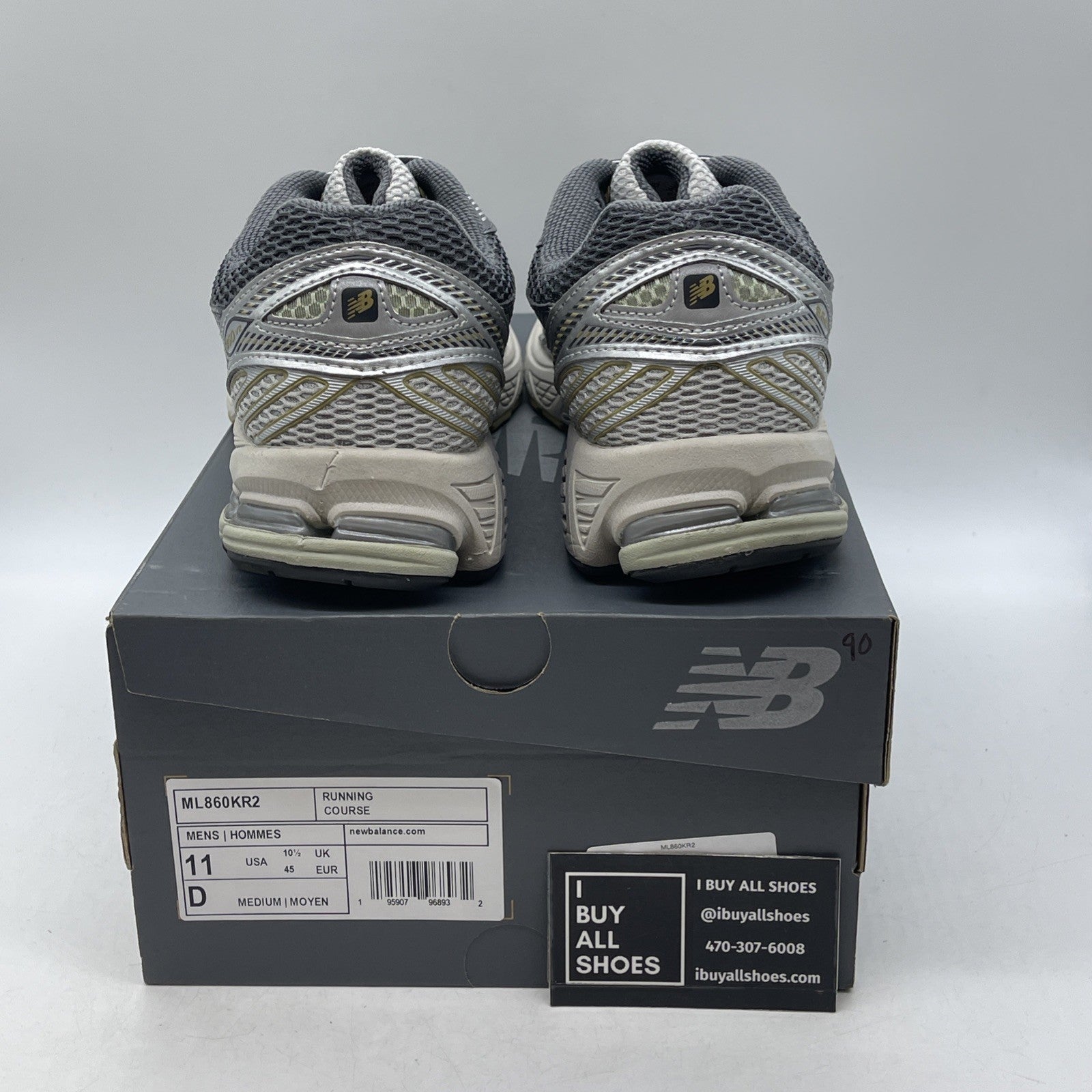 Size 11 - New Balance 860v2 Rain Cloud Magnet (ML860KR2)