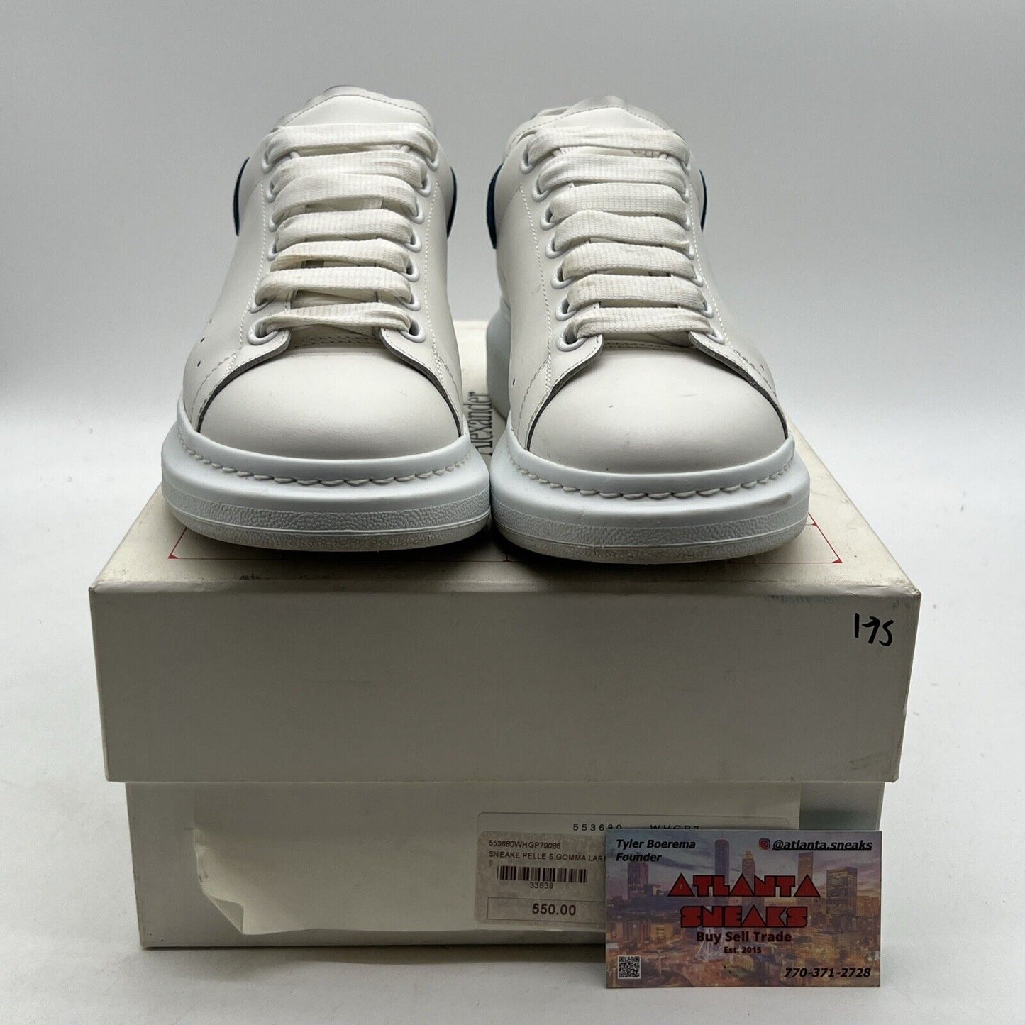 Size 7 - Alexander McQueen Oversized Blue And White