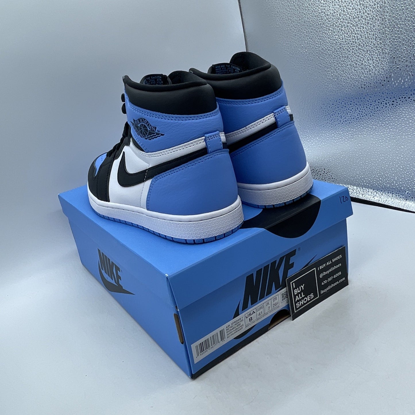 Size 8 - Air Jordan 1 Retro OG High UNC Toe (DZ5485-400)