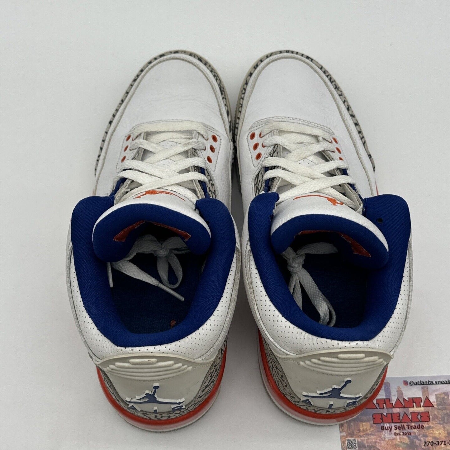 Size 9 - Jordan 3 Retro Knicks Rivals 2019 White Leather Orange Blue Gators OG